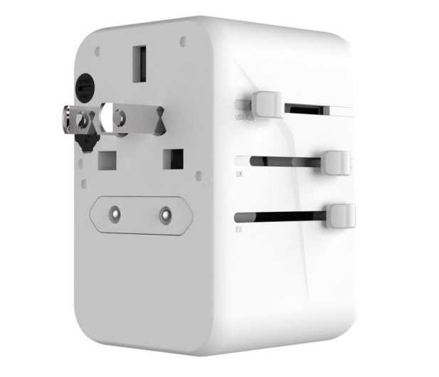 FIXED Voyager World Adapter 3xUSB-C/2xUSB GaN 65W biały FIXCT65-3C2A-WH - 1249177 - zdjęcie 5